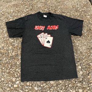 Vintage 90s Sunbelt Lady Aces Cards Single Stitch Short Sleeve T Shirt XL